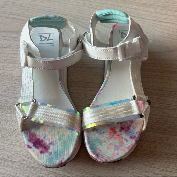 DIRTY LAUNDRY platform metallic buckle sandal size 8 - Picture 6 of 8